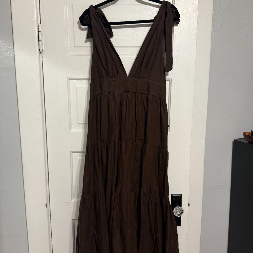 House of Harlow 1960 Brown Dress